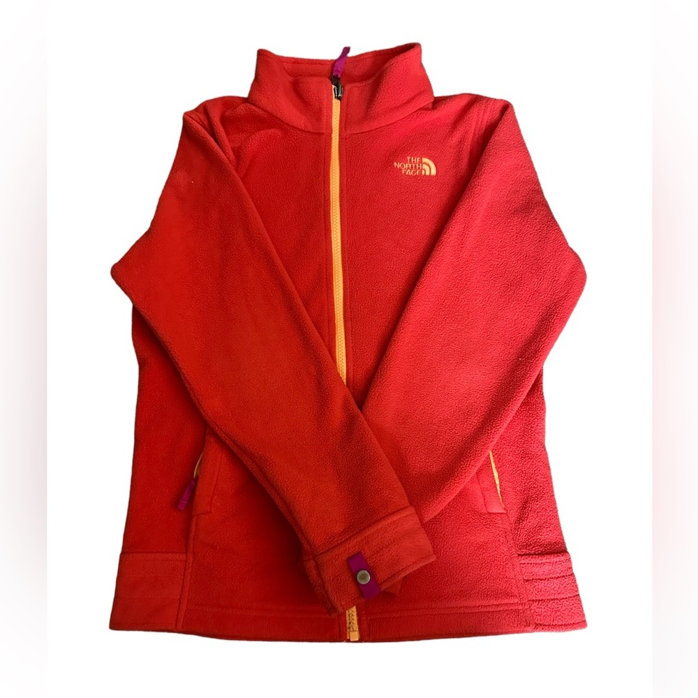 North face Fleece Zip Up Girls size Large